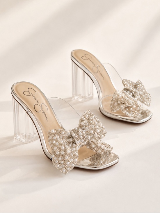 Jessica Simpson Shoes - NWT Jessica Simpson Saidah Block Heel Mule In Clear Sz 6 (no original box)